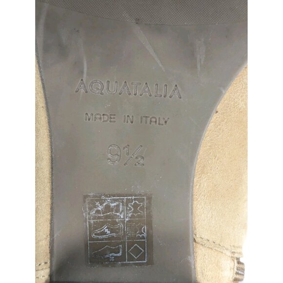 Aquatalia Women's Brown Sandi Suede Leather Side Zip Boots Shoes Size US 9.5 M - Picture 12 of 16